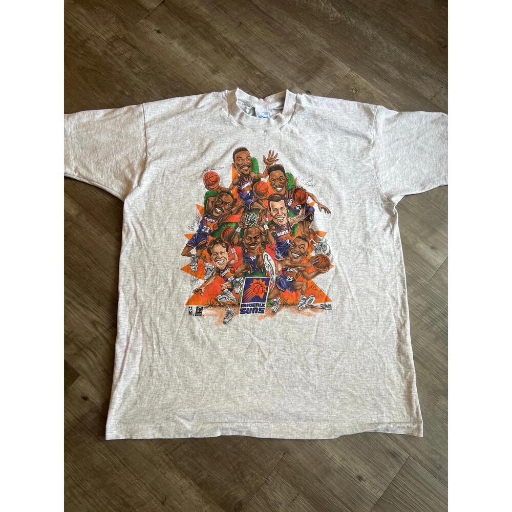 Phoenix Suns Caricature 90S T Shirt Barkley Salem Hoop De Doo Size Xl